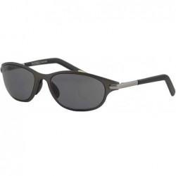 Goggle Unisex Sunglasses Oval Durable Metal Frame Modern Inspired Design - Gunmetal Frame/ Smoke Lens - CR18M56MDW2 $19.35