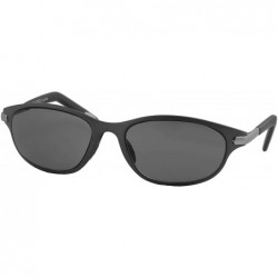 Goggle Unisex Sunglasses Oval Durable Metal Frame Modern Inspired Design - Gunmetal Frame/ Smoke Lens - CR18M56MDW2 $9.67