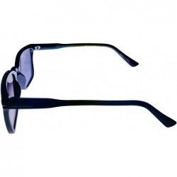 Rectangular Mens Sunglasses Plastic Rectangle Solid Black PE79 2 - CZ18CWSQ05H $23.41