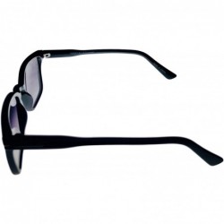 Rectangular Mens Sunglasses Plastic Rectangle Solid Black PE79 2 - CZ18CWSQ05H $23.41