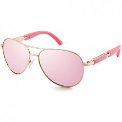 Aviator Classic Aviater Sunglasses for Women Men Metal Frame Mirrored Lens Driving Fashion Sunglasses 16884 - CG187GYOO0I $30.14