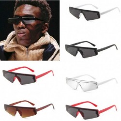 Square Polarized Sunglasses Protection Fashion - Black - CD19648C5QC $7.47