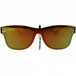 Wayfarer SIMPLE Classic Style Mirrored Fashion Sunglasses for Men Women - Red Yellow - CO18ZGYN5HN $9.18