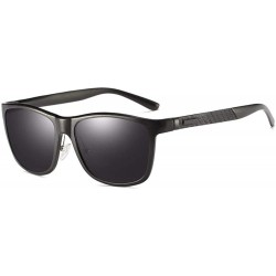 Aviator Sunglasses Aluminum Magnesium Full Frame Sunglasses Polarization of Men's Business Sunglasses - A - CJ18QO3YMOZ $71.63