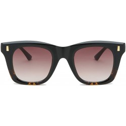 Square Women's Fashion Mask Sunglasses Integrated Square Width Glasses Plastic Sunglasses - D - C318UKEX02E $6.76
