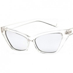 Oversized Women's Retro Oversized High Point Cat Eye Sunglasses - CO1943NWTR4 $10.10