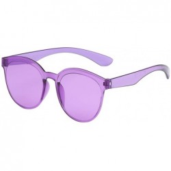 Rectangular Sunglasses Transparent Lightweight - L - CC194YKKD0D $9.97