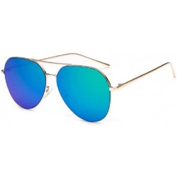 Aviator Premium Military Style Classic Aviator Sunglasses- Polarized- 100% UV - B - CL18RLKRGYM $8.86