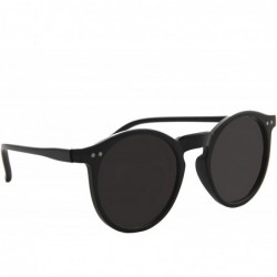 Round Unisex Sunglasses Lens Vintage Round Retro Frame Durable Fashion Design - Black Matte Frame/ Black Lens - CL18GNMOX0Q $...