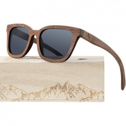 Semi-rimless Sunglasses Polarized Wayfarer Protection - Grey - CP18WK4MITA $30.24