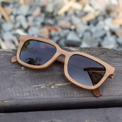 Semi-rimless Sunglasses Polarized Wayfarer Protection - Grey - CP18WK4MITA $30.24