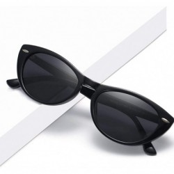 Cat Eye Polarized Cat-eye Sunglasses for Women Classic Lenses 3326 - Black - CH197N852QN $16.61