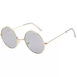 Round Sunglasses for Men Women Vintage Round Sunglasses Circle Sunglasses Retro Glasses Eyewear Cat Eye Sunglasses - A - CE18...