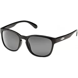 Square Loveseat Polarized Sunglasses - Black - CT12C9PVSYH $80.91