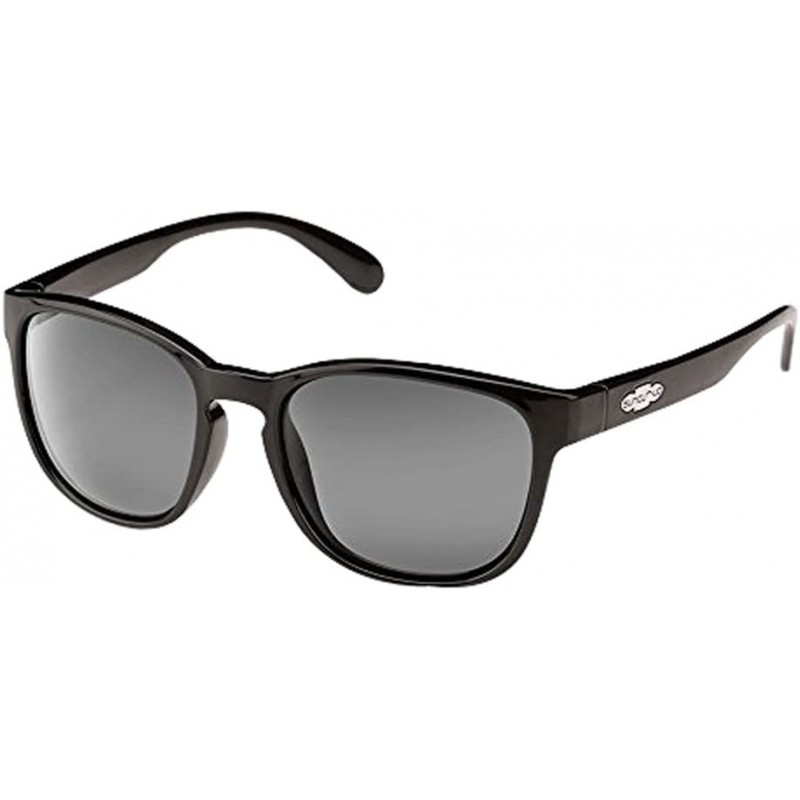 Square Loveseat Polarized Sunglasses - Black - CT12C9PVSYH $53.20