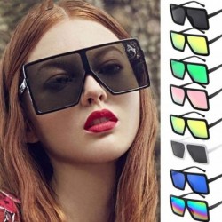 Rimless Women Men Vintage Retro Sun Spectacles Unisex Big Frame Sunglasses Eyewear - Blue - CP18UOEO3XK $9.48