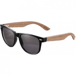 Sport Mens Sunglasses Sports Polarized Sunglasses UV Protection Sunglasses for Wooden Sunglasses - Gray - C418XDGY7D5 $12.72