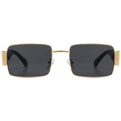 Square Sunglasses Steampunk Eyewear Fashion Accessories - CS198UKORMW $7.98