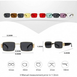 Square Sunglasses Steampunk Eyewear Fashion Accessories - CS198UKORMW $7.98
