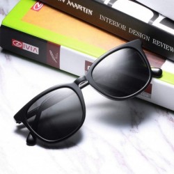 Oversized Polarized Sunglasses for Women Stylish Outdoor Eyewear UV400 Protection CA5358 - Black Frame Grey Lenses - CH18IN7O...