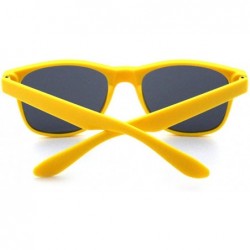 Square 10 Packs UV Protection Neon Colors 80's Retro Style Party Favors Sunglasses - Yellow - C018CGU4S0M $15.88