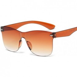 Rimless Transparent Sunglasses Women Vintage Colorful Retro Fashion Rimless Sun Glasses Womens Brand Eyewear UV400 - 2 - C718...
