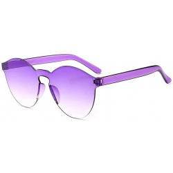 Round Unisex Fashion Candy Colors Round Outdoor Sunglasses Sunglasses - Purple - C1199XC5RNQ $29.63