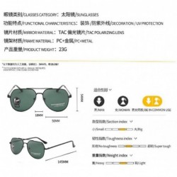 Sport Polarized Sunglasses Discoloration Driving Fishing - Black Dark Green - CP190RU37LK $7.21