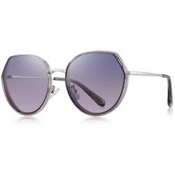 Oversized DESIGN Women Fashion Trending Sunglasses Ladies Luxury Polarized Sun C01 Black - C04 Light Gray - CZ18XDWOCWT $28.36