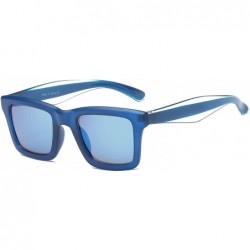 Square Women Square Fashion Sunglasses - Blue - CH18WTI7T96 $38.96