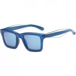 Square Women Square Fashion Sunglasses - Blue - CH18WTI7T96 $37.01