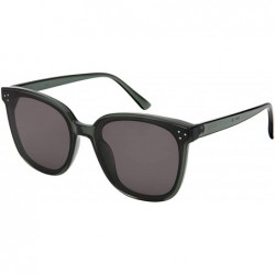 Square Inspired Oversize Sunglasses Cleaning Included - Clear Grey Frame/Grey Lens - CW18SL64QYH $12.68