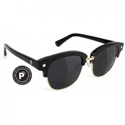 Round Sunglasses Carrie High Roller - Black/Gold - CS1867N3X9C $83.45