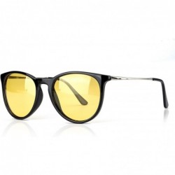 Sport Glasses Driving Polarized Lens Rainy Indoors - Black Frame/Polarized Yellow Lens - C518AOIMG3K $9.16