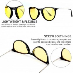 Sport Glasses Driving Polarized Lens Rainy Indoors - Black Frame/Polarized Yellow Lens - C518AOIMG3K $9.16