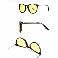 Sport Glasses Driving Polarized Lens Rainy Indoors - Black Frame/Polarized Yellow Lens - C518AOIMG3K $9.16