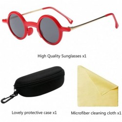 Wayfarer Retro Sunglasses Women Ladies Round Eyewear Great Shades Comfort Protection - Red - CU18G84RQG6 $11.21