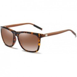 Sport Unisex Polarized Sunglasses For Men/Women Vintage fishing driving Sun Glasses A387 - Leopard-brown - CW18K5Q0TAS $29.21