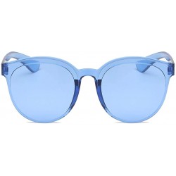 Rimless Fashion Jelly Design Style Sunglasses Classic Retro Sunglasses Resin Lens Sunglasses Ladies Shades - Unisex - CY199Y3...