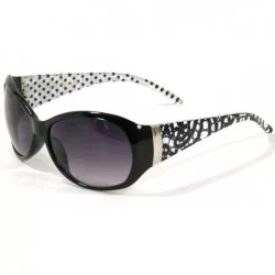 Shield Womens Classic Retro Vintage Oval Round Shield Sunglasses SS9659 - White - CP11GBZ6M6V $12.62