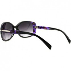 Rectangular Womens Fashion Bifocal Lens Sunglasses Oval Rectangular Frame UV 400 - Black Purple - CR12EZJO8F1 $11.69