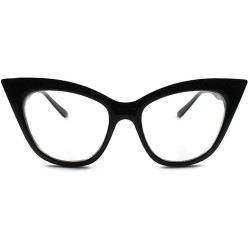 Cat Eye Classic Vintage Retro Fashion Stylish Sexy Womens Cat Eye Clear Lens Glasses - CC1802NMNSM $13.57