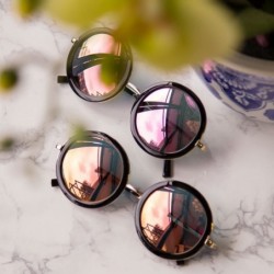 Square Womens UV400 Vintage Retro Sunglasses - Gradient Purple Lens on Gold & Black Frame - CP182GQIRA2 $8.67