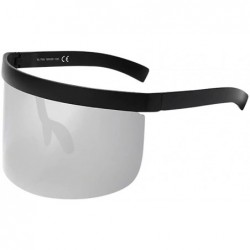 Oversized Unisex Vintage Sunglasses Retro Oversized Frame Hat Eyewear Anti-Peeping - I - CD196DKH26I $9.39