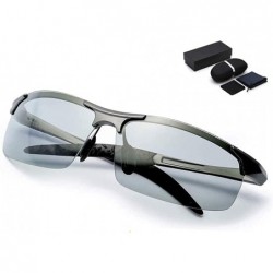 Rectangular Photochromic Sunglasses Polarized Protection Fashion - CH1998YK0GU $18.99