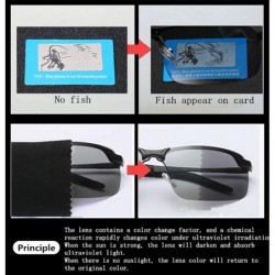 Rectangular Photochromic Sunglasses Polarized Protection Fashion - CH1998YK0GU $18.99