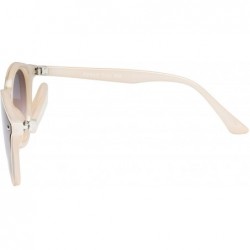 Round Fashion Small Round Women Nylon Sunglasses 100% UV protection - Beige - C718XONGW8T $16.70