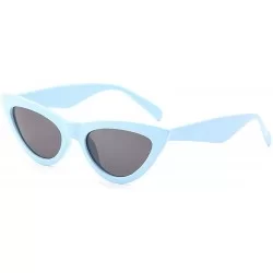 Cat Eye Sunglasses for Women Vintage Cat Eye Ladies Shades UV400 Sun Glasses - Blue&grey - C318NEUE8MS $16.37