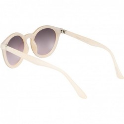 Round Fashion Small Round Women Nylon Sunglasses 100% UV protection - Beige - C718XONGW8T $16.70