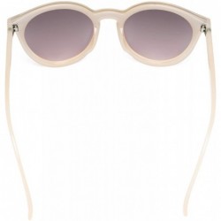 Round Fashion Small Round Women Nylon Sunglasses 100% UV protection - Beige - C718XONGW8T $16.70